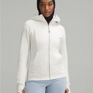Lululemon white scuba zip up